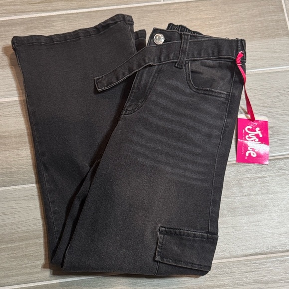 Justice Dark Gray Cargo Pants - Picture 1 of 4